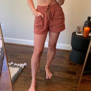 Burnt Orange Cargo Shorts